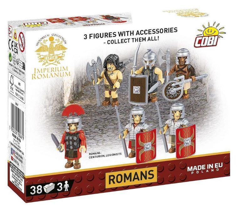 Cobi, Historical Collection Imperium Romanum, Rzymianie, figurki, 3 szt.