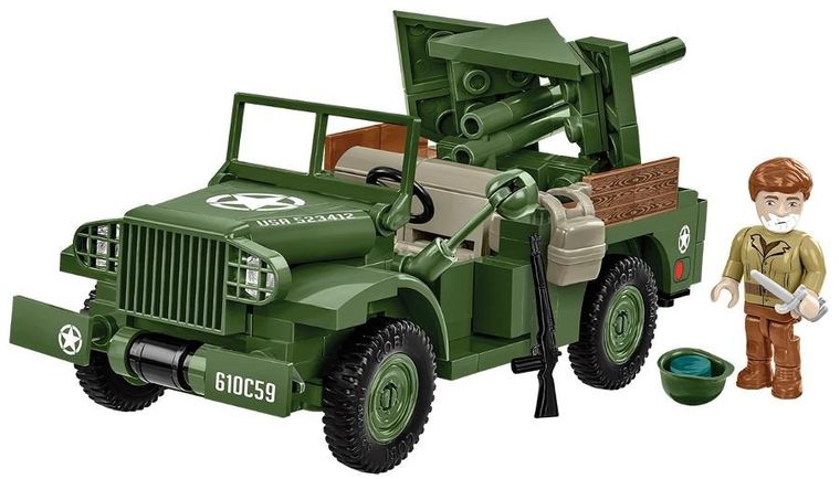 Cobi, Historical Collection WWII, 37 mm GMC M6 Fargo, 1:35, klocki, 230 elementów