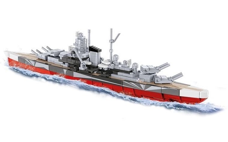 Cobi, Historical Collection, WWII, Battleship Tirpitz, klocki, 1:700, 593 elementy