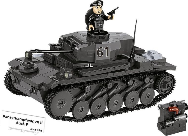 Cobi, Historical Collection WWII, Czołg Panzerkampfwagen II, klocki, 813 elementów