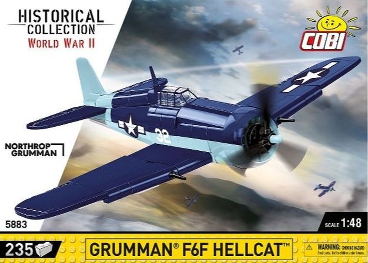 Cobi, Historical Collection WWII, Grumman F6F Hellcat, klocki, 235 elementów