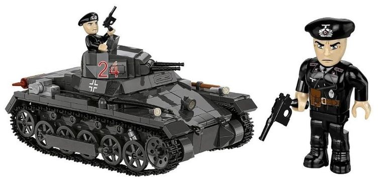Cobi, Historical Collection, WWII, Panzer I Ausf.B., klocki, 1:28, 654 elementów