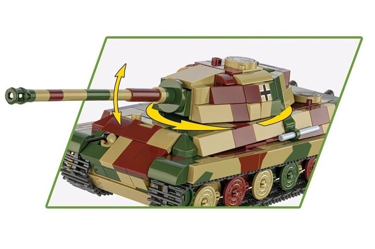 Cobi, Historical Collection WWII, Pz.Kpfw.Vi B Tiger II Königstiger, klocki, 500 elementów