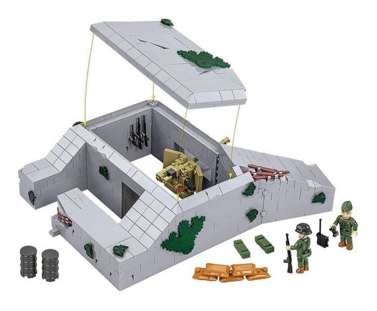 Cobi, Historical Collection WWII, Regelbau 667 German Bunker, klocki, 642 elementy