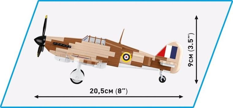 Cobi, Historical Collection WWII, Samolot Hawker Hurricane Mk.1, 1:48, klocki, 138 elementów