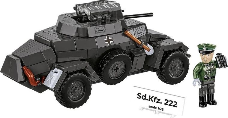 Cobi, Historical Collection WWII, Sd.Kfz., 222, klocki, 502 elementy