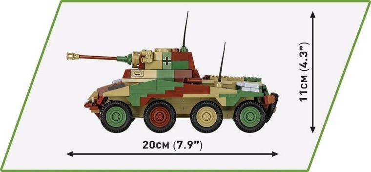 Cobi, Historical Collection, WWII, Sd.Kfz 234/2 Puma, 1:35, klocki, 470 elementów