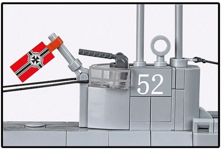 Cobi, Historical Collection, WWII, U-Boot U-52, klocki, 1:444, 474 elementów