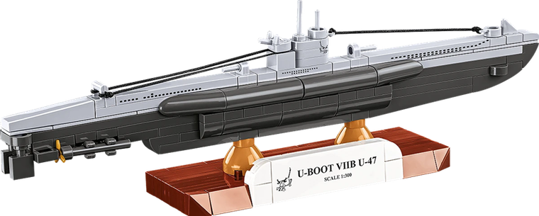 Cobi, Historical Collection, WWII, U-Boot VIIB U-47, klocki, 1:300, 165 elementów