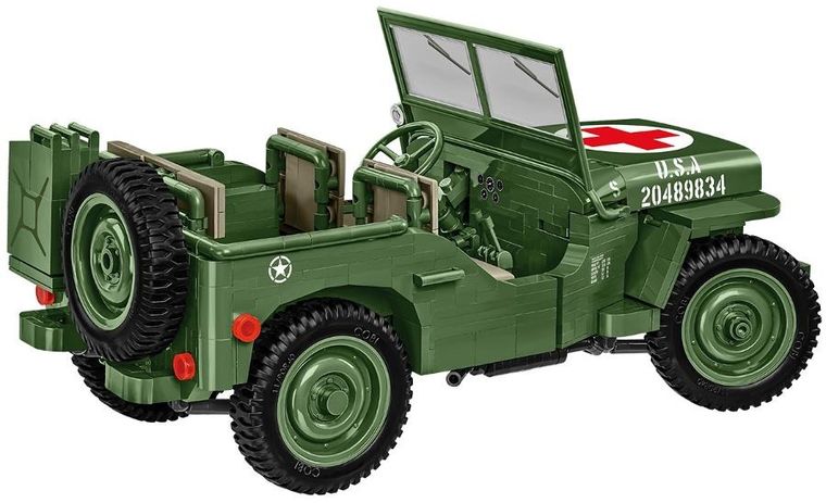 Cobi, Historical Collection WWII, Willys MB (Medical), klocki, 1131 elementów