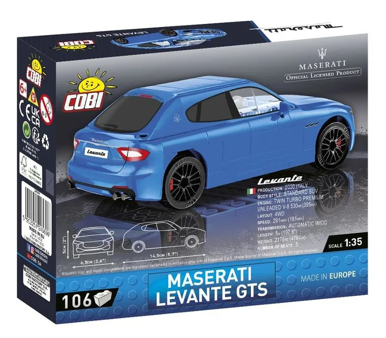 Cobi, Maserati Levante GTS, klocki, 106 elementów