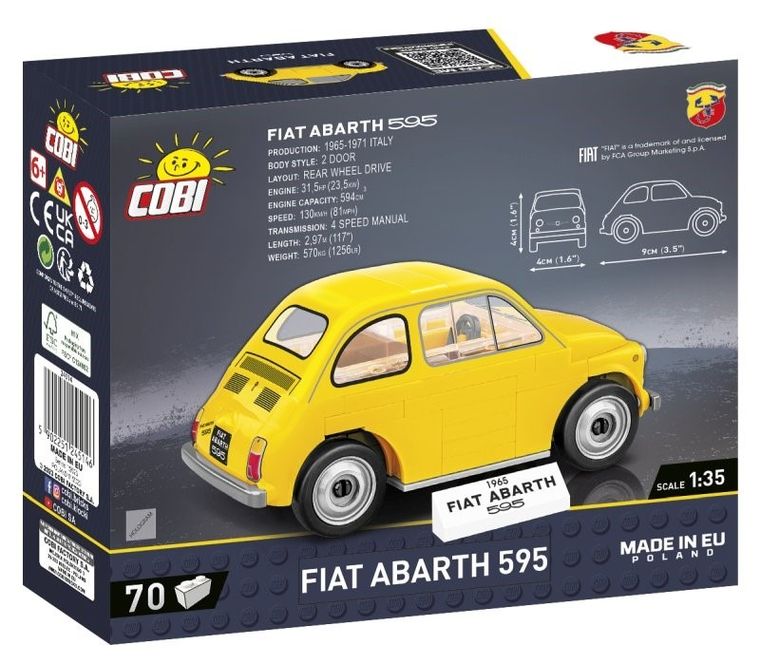 Cobi, Youngtimer Fiat Abarth 595, 70 klocków