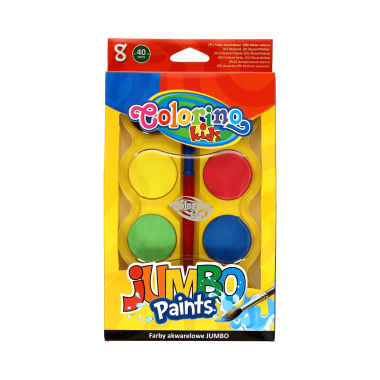 Colorino, Jumbo, farby akwarele, 8 kolorów