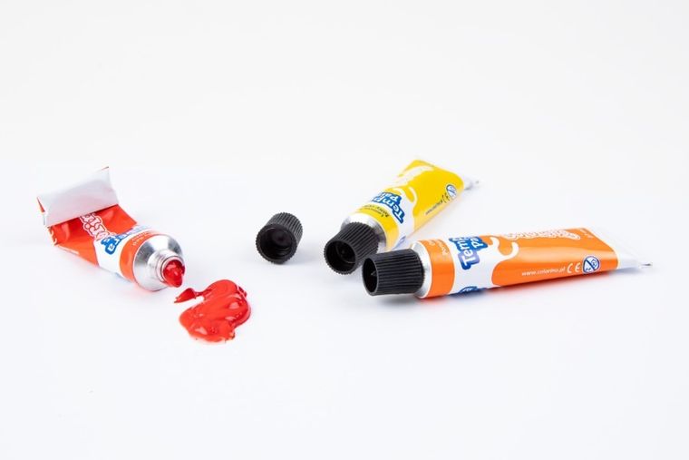 Colorino, Star Wars, farby, tempera w tubach, 12 kolorów, 12 ml