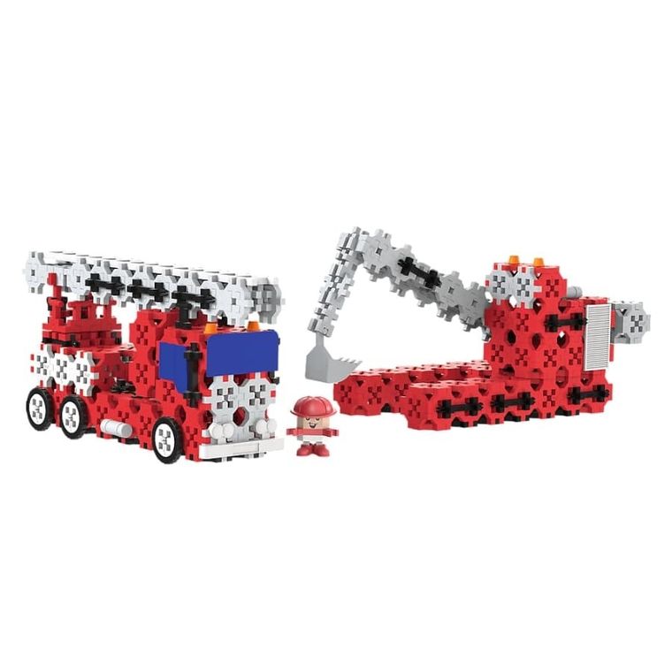 Connect, 2w1, Straż Pożarna, Koparka gąsienicowa, klocki konstrukcyjne, 241 elementów, 61972