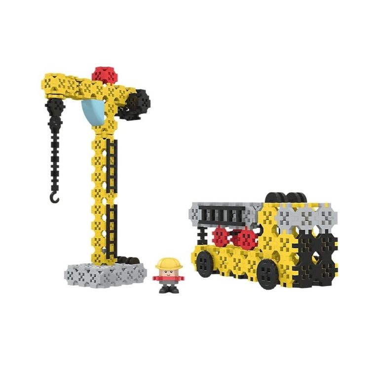 Connect, 2w1, Żuraw, Dźwig HDS, klocki konstrukcyjne, 169 elementów, 61971