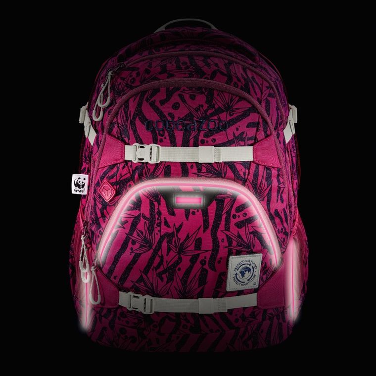 Coocazoo, WWF Anemone Trail, ScaleRale, plecak szkolny, malinowy