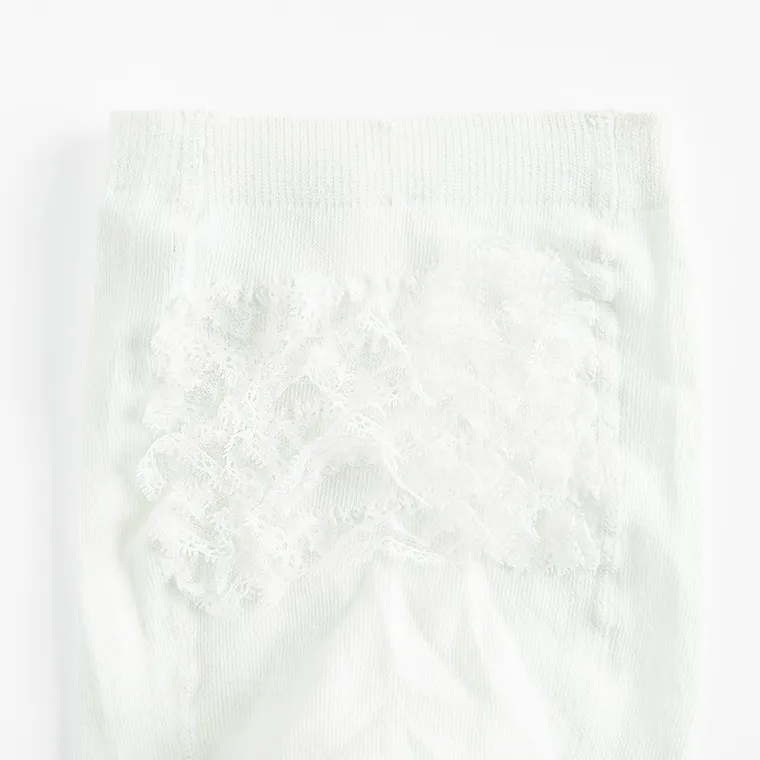 Cool Club, Antypoślizgowe rajstopy dziewczęce, białe