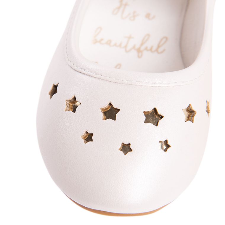 Cool Club, Baleriny dziewczęce, białe, gwiazdki