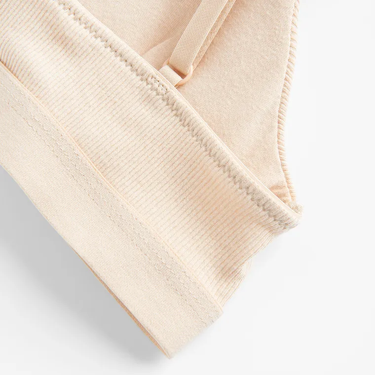 Cool Club, Biustonosz dziewczęcy, prążkowany, beżowy