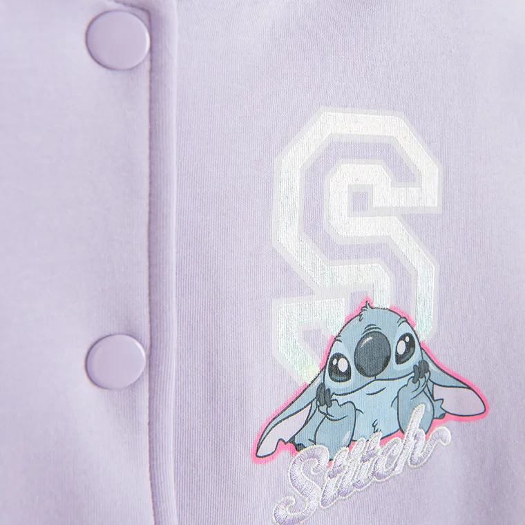 Cool Club, Bluza bejsbolówka dziewczęca, rozpinana, mix, Lilo i Stitch
