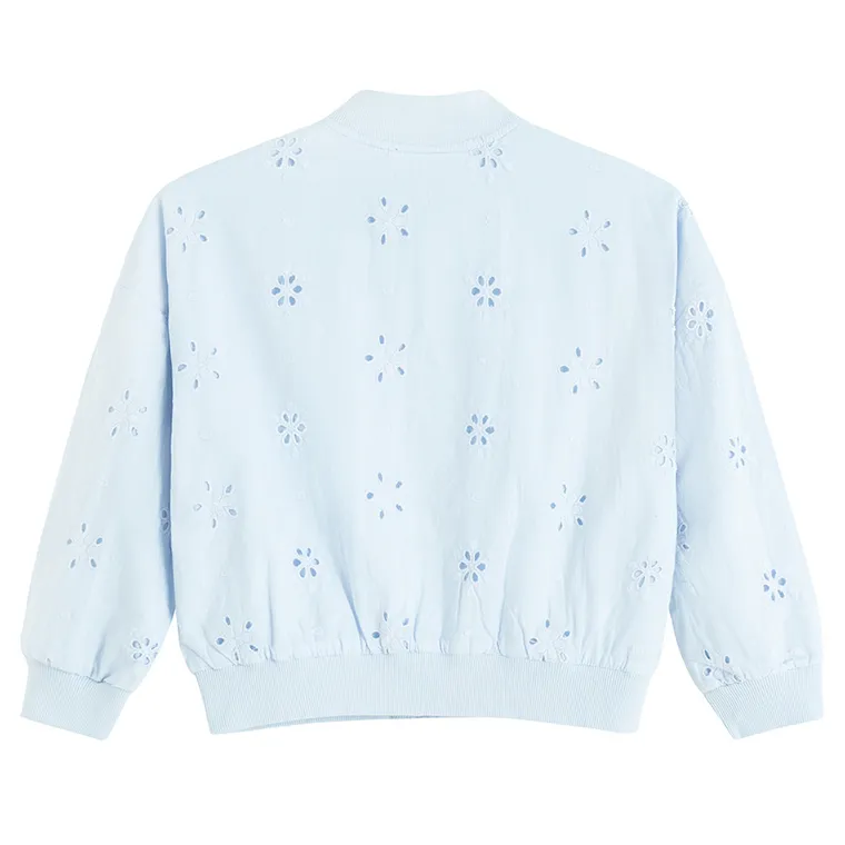 Cool Club, Bluza bomberka dziewczęca, rozpinana, niebieska