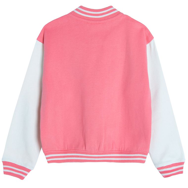 Cool Club, Bluza bomberka dziewczęca, rozpinana, różowa