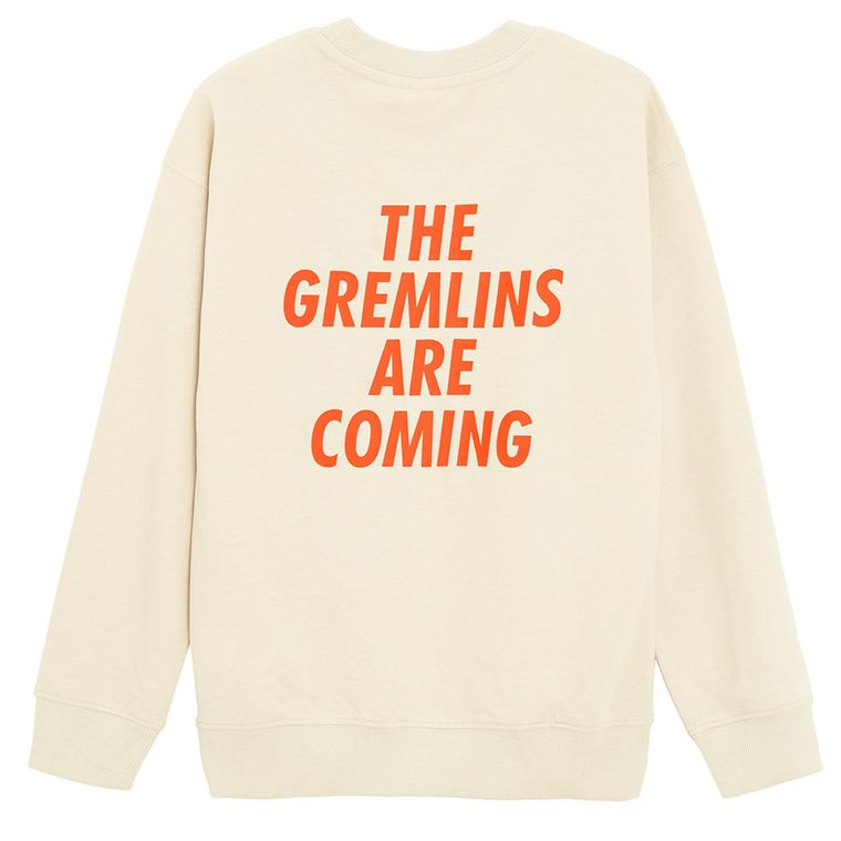 Cool Club, Bluza chłopięca, beżowa, Gremlins
