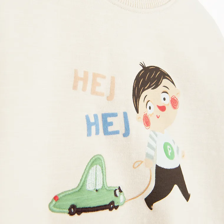 Cool Club, Bluza chłopięca, beżowa, Pucio