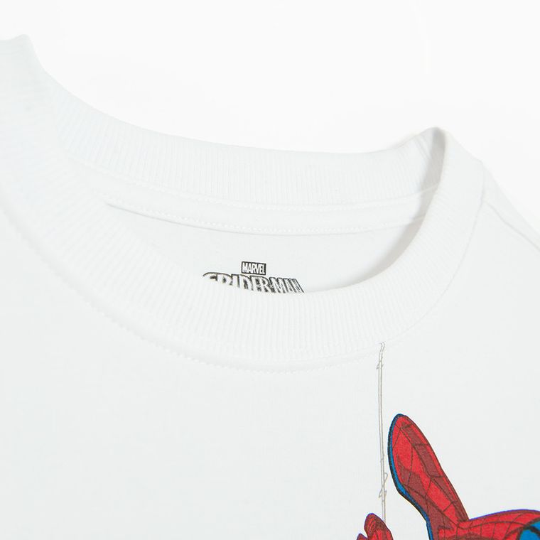 Cool Club, Bluza chłopięca, biała, Spider-Man