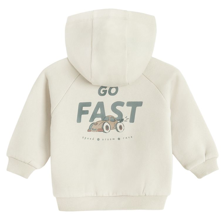 Cool Club, Bluza chłopięca z kapturem, beżowa