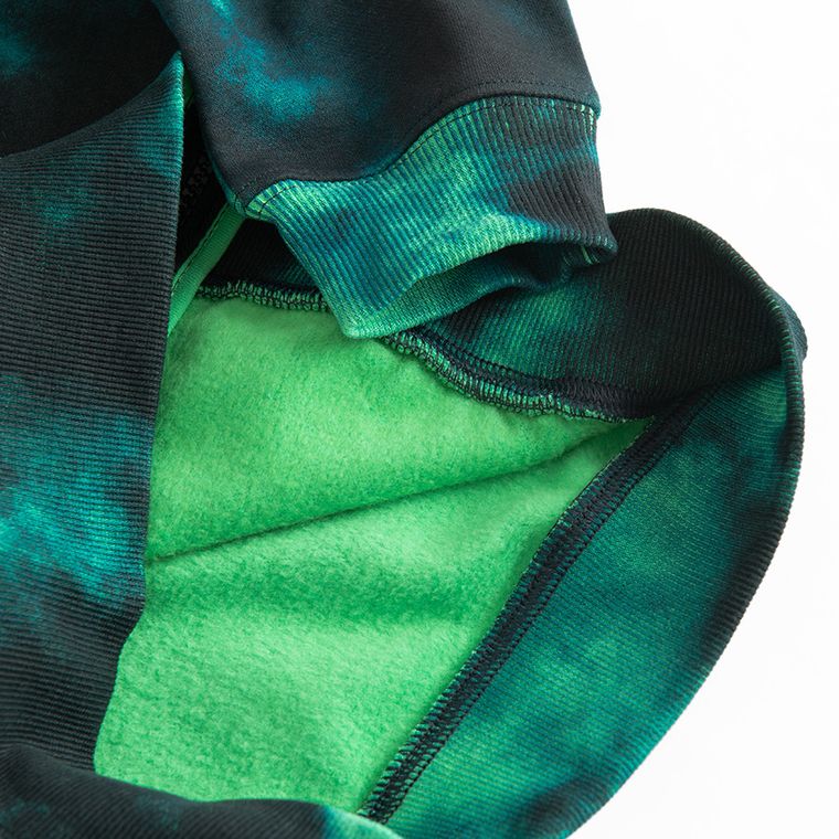 Cool Club, Bluza chłopięca z kapturem, rozpinana, czarno-zielona