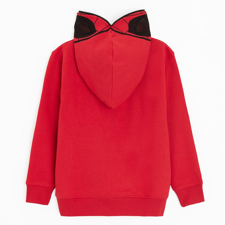 Cool Club, Bluza chłopięca z kapturem, rozpinana, czerwona, Spider-Man