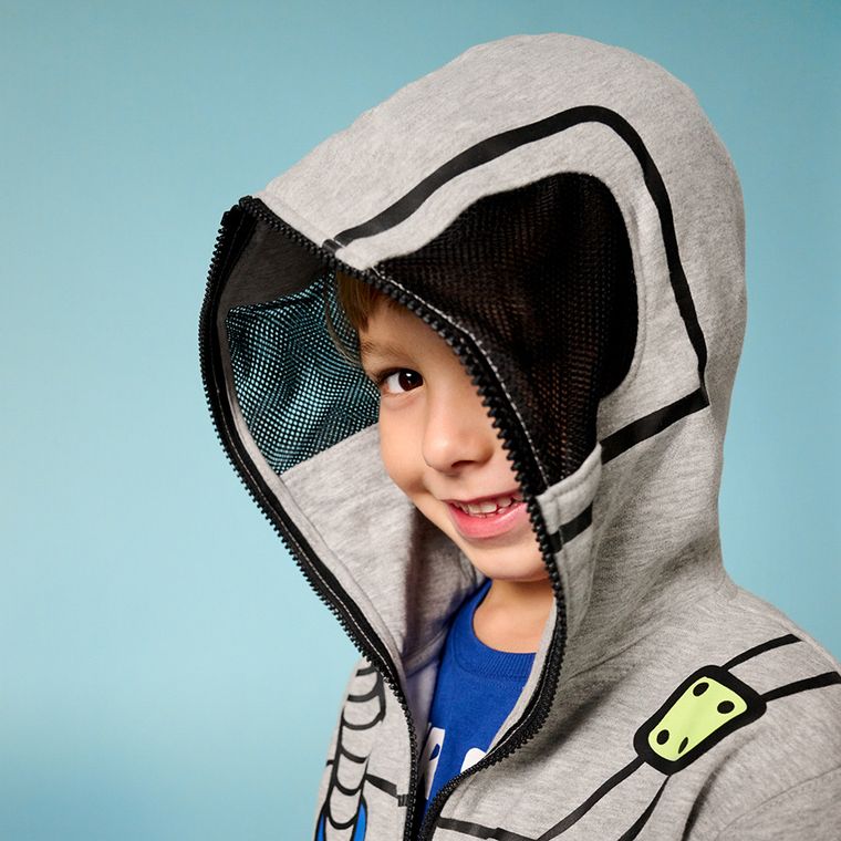 Cool Club, Bluza chłopięca z kapturem, rozpinana, szara