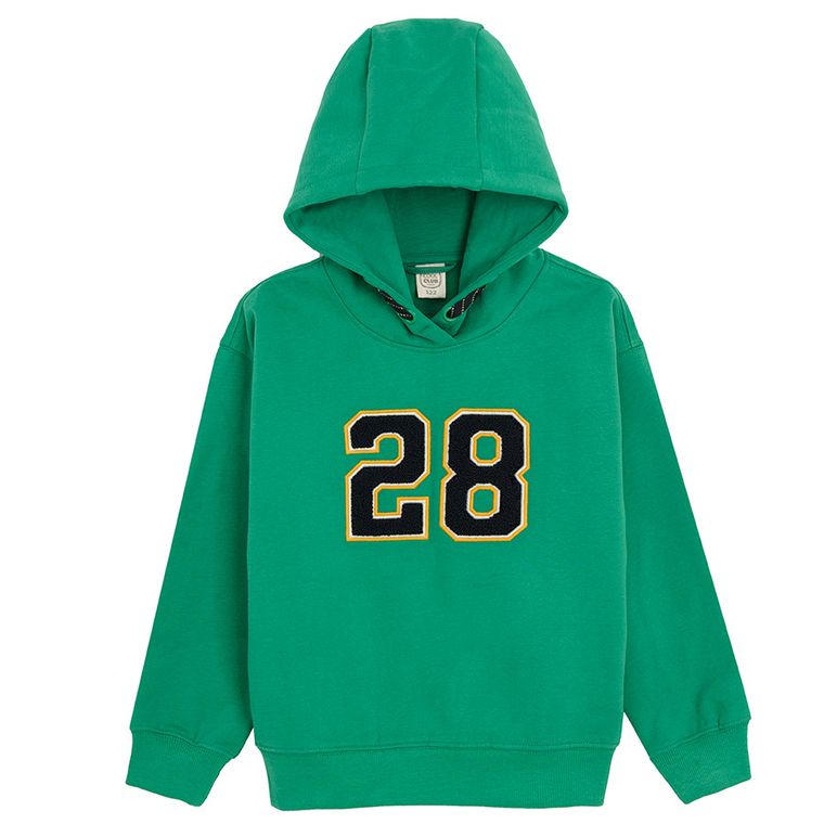 Cool Club, Bluza chłopięca z kapturem, zielona