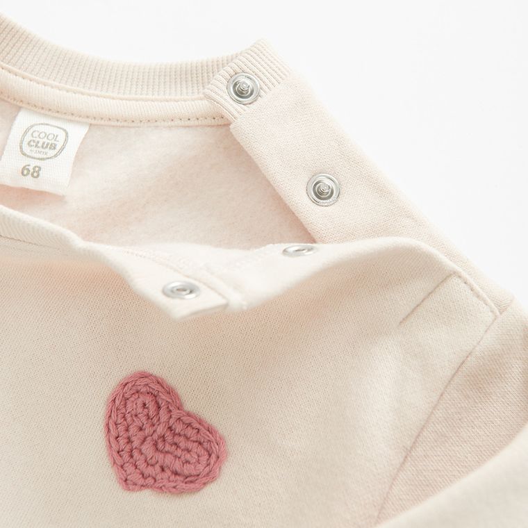 Cool Club, Bluza dziewczęca, beżowa