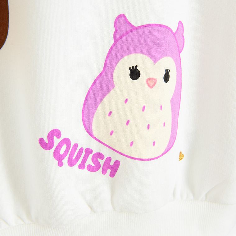 Cool Club, Bluza dziewczęca, biała, Squishmallows