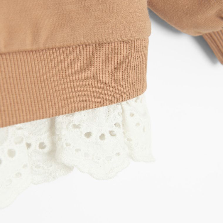 Cool Club, Bluza dziewczęca, brązowa