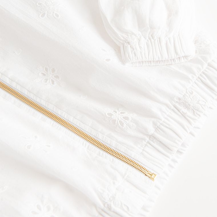 Cool Club, Bluza dziewczęca, rozpinana, biała