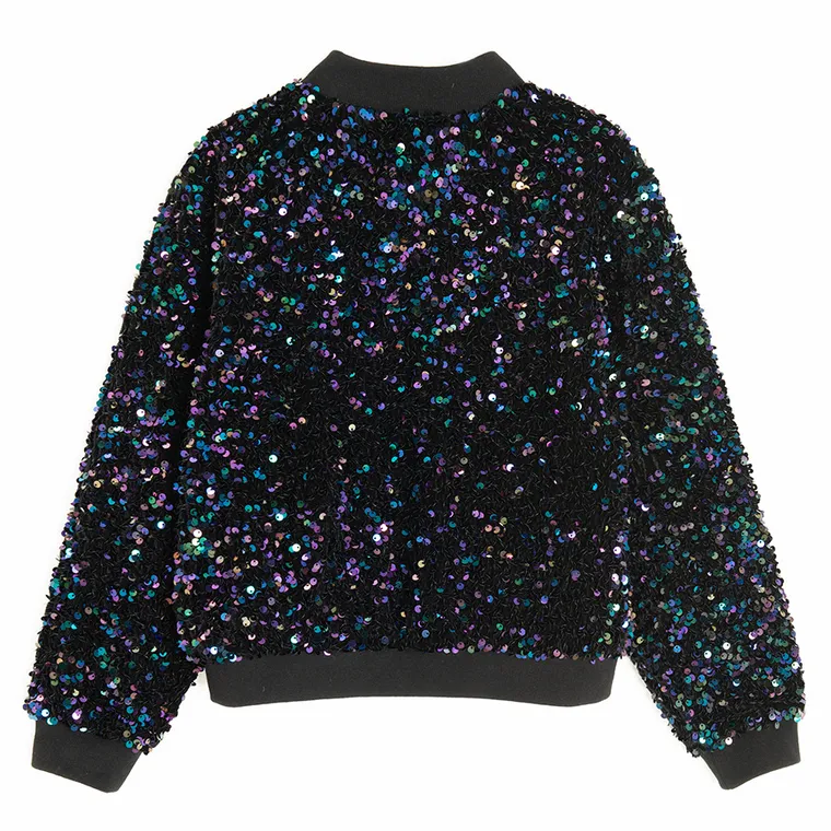 Cool Club, Bluza dziewczęca, rozpinana, czarna