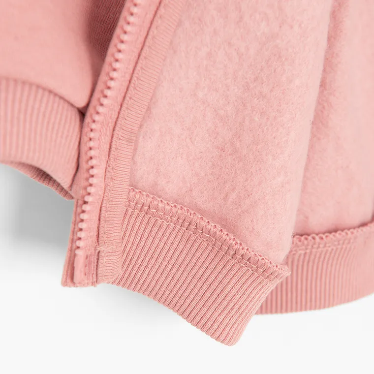 Cool Club, Bluza dziewczęca, rozpinana, ocieplana, różowa