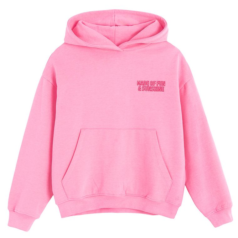 Cool Club, Bluza dziewczęca z kapturem, różowa