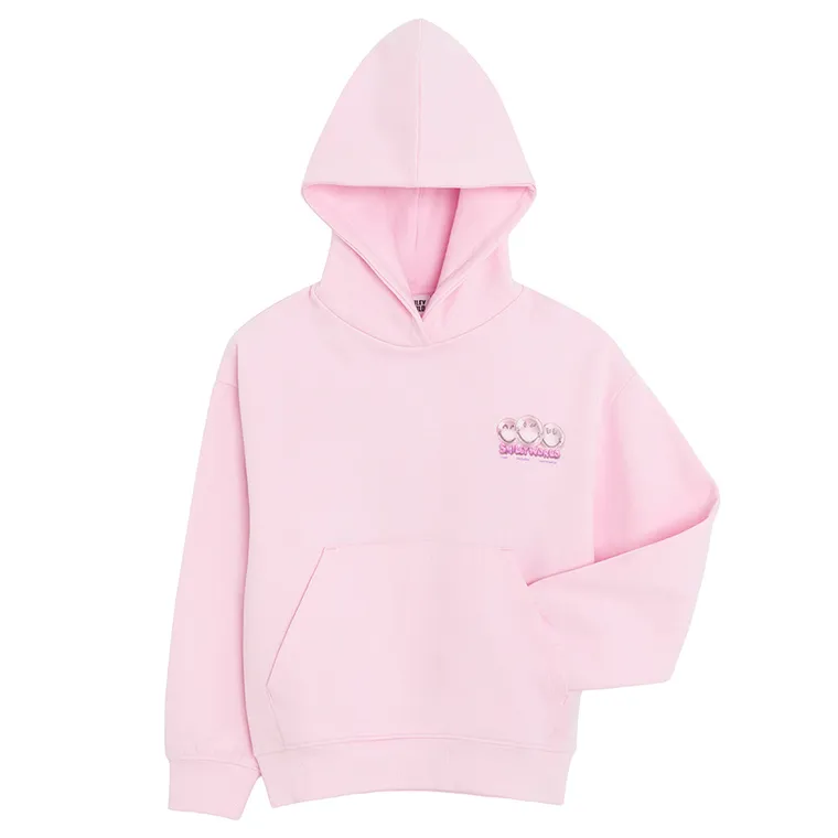 Cool Club, Bluza dziewczęca z kapturem, różowa, SmileyWorld