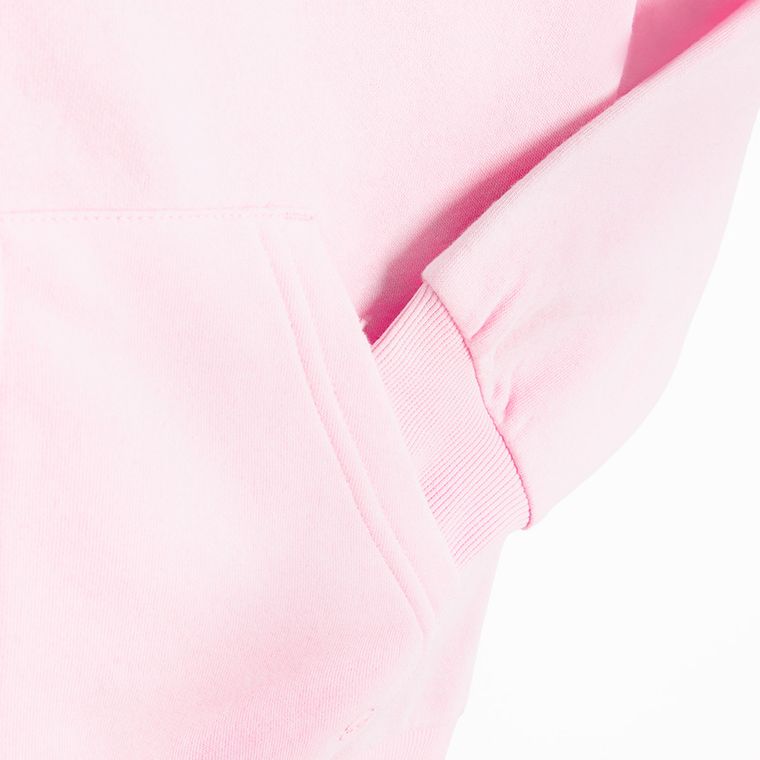 Cool Club, Bluza dziewczęca z kapturem, rozpinana, ocieplana, różowa