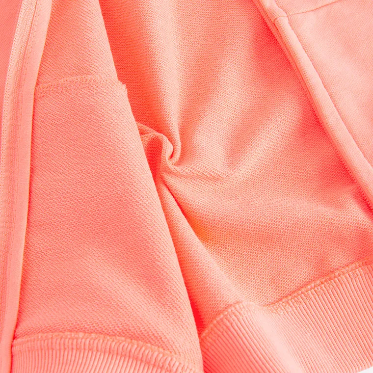 Cool Club, Bluza dziewczęca z kapturem, rozpinana, pomarańczowa