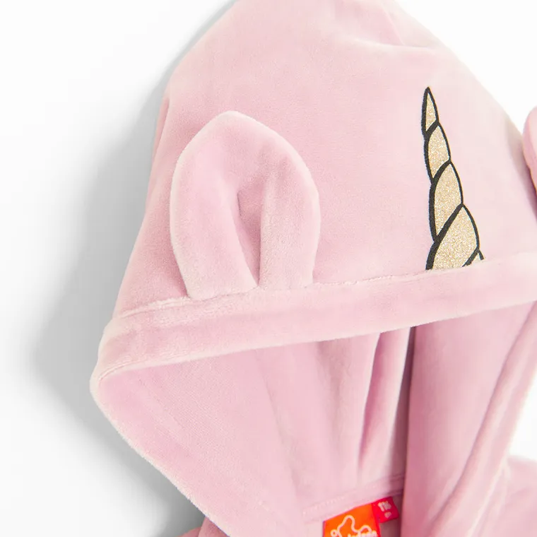 Cool Club, Bluza dziewczęca z kapturem, rozpinana, welurowa, różowa, Psi Patrol