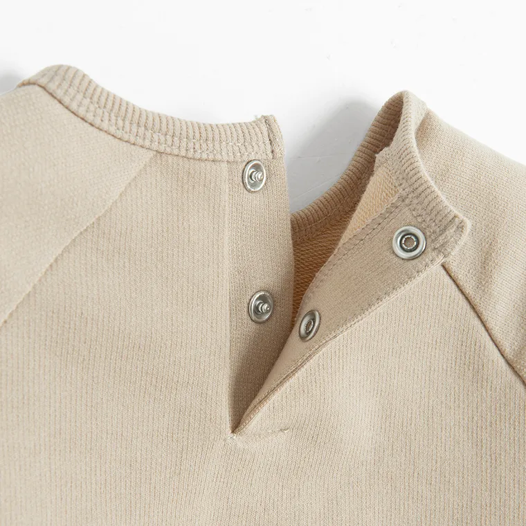 Cool Club, Bluzka chłopięca z długim rękawem, beżowa, Kubuś Puchatek