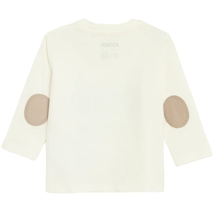 Cool Club, Bluzka chłopięca z długim rękawem, biała, Muminki