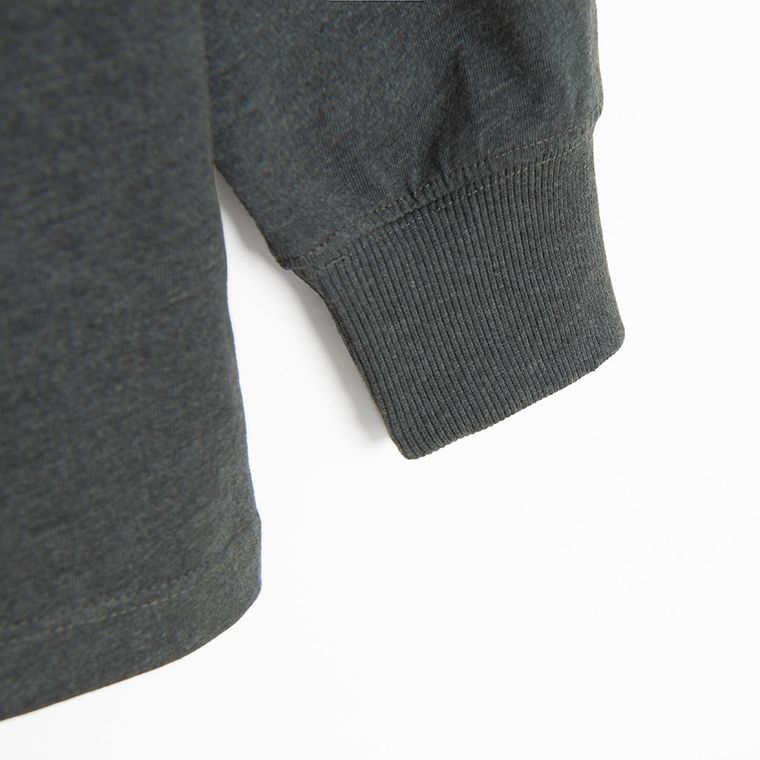 Cool Club, Bluzka chłopięca z długim rękawem, ciemnoszara