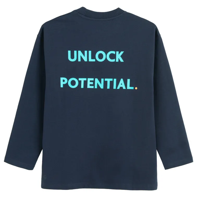 Cool Club, Bluzka chłopięca z długim rękawem, granatowa